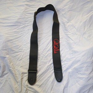 PRS Signature Red Logo 2 Poly Guitar Strap Black ギターストラップ Paul Reed Smith ポールリードスミス