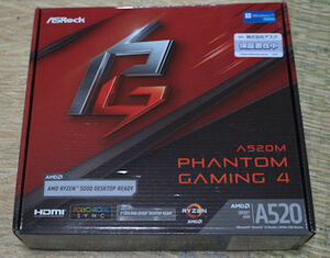 ASRock A520M Phantom Gaming 4 Socket AM4対応 AMD A520チップセット搭載MicroATXマザーボード