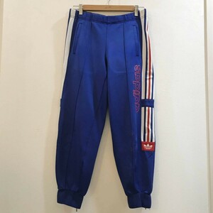 vintage◆80年代◆トレフォイル◆三つ葉◆大きいサイズ◆L◆ADIDAS/アディダス トラックパンツ ジャージ パンツ ブルー メンズ L ON1461