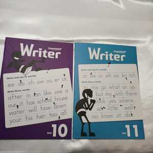 zaa-418♪英語教材 Grapeseed 『Writer』unit-10+11- 2冊セット　4歳から小学生のための英語学習カリキュラムGrapeSEED（グレープシード）