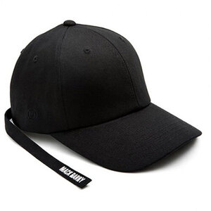 MACK BARRY マクバリー 【CAP(キャップ)】 MIDDLESTRAP CURVE CAP ブラック MCBRY72058 /l