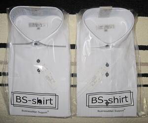 新品 半袖Yシャツ２枚セット！☆形態安定 半袖 ワイシャツ クールビズ ☆サイズ：M☆カラー：ホワイト☆スリムサイズ