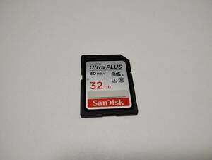 32GB　SanDisk Ultra PLUS　SDHCカード　フォーマット済み　SDカード　メモリーカード