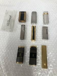 S.T.Dupont デュポン 都彭 Cartier カルティエ Christian Dior ディオール dunhill 等 ガスライター 9点 おまとめ ☆中古品☆