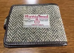 Harris Tweed 三つ折り財布 ベージュ系