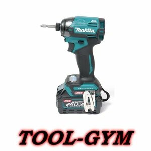 マキタ[makita] 40Vmax-2.5Ah 充電式インパクトドライバ TD002GRDX（青）