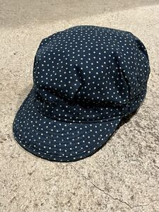 RRL ダブルアールエル Star Dot Work Cap スタードットワークキャップ M/58cm インディゴ