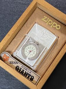 zippo TIME LIGHT GIANTS 限定品 ヴィンテージ 1997年製 タイムライト 文字盤 ホワイト 読売 ジャイアンツ シリアルナンバー NO.0359