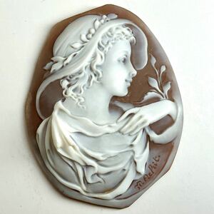 ≪シェルカメオ53ct/10.6g≫n ルース 裸石 宝石 ジュエリー jewelry shell cameo w2 17