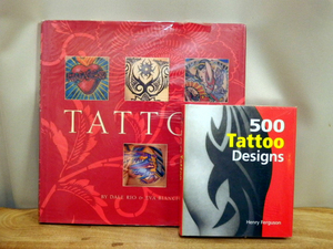 未読！Tattoo Dale Rio & Eva Bianchini　/　500 Tattoo Designs　洋書2冊セット