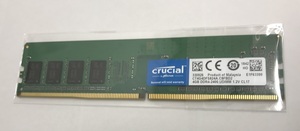 CRUCIAL PC4-2400T 4GB PC4-19200 4GB DDR4 デスクトップ用メモリ 288ピン DDR4 DESKTOP RAM 中古品動作品