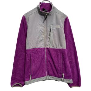 The north face フリースジャケット ザノースフェイス レディース S パープル グレー アウトドア キャンプ 古着卸 アメリカ仕入 a612-8432