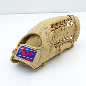 ★ Rawlings ローリングス DUAL PALM 軟式 グローブ グロブ 外野手用 右投用 ベージュ 中古 CR4HTDW7 (0220505638)