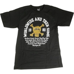 STUSSY ステューシー AND THEN SOME TEE BLACK Tシャツ 黒 Size 【S】 【新古品・未使用品】 20812991