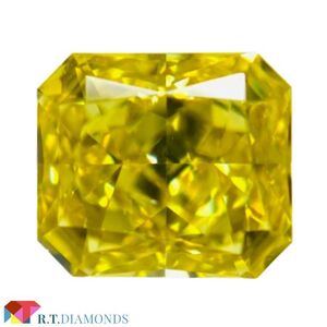 FANCY VIVID YELLOW 0.51ct RCT/RT2433/GIA