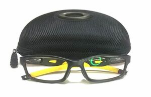 #古着屋大和 OAKLEY クロスリンク アジアンフィット スクエア型 フレーム イエロー 眼鏡 メガネ 伊達メガネ サングラス 老眼鏡 スポーツ