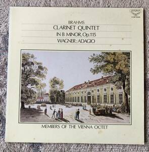 LP-Apr / London / ウィーン八重奏団員 / ブラームス_クラリネット五重奏曲 Op.115、ワーグナー_Clarinetと弦楽五重奏のためのアダージョ