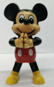 ミッキーマウス　メモスタンド　TOMY　日本製　 Disney ディズニー ミッキー　当時物　レトロ　フィギュア