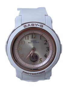 CASIO◆BABY-G/ソーラー腕時計/アナログ/-/SLV/WHT/bga-2900af