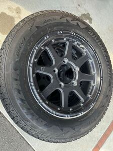 ジムニー JA22 JB64 スタッドレスタイヤ4本セット BRIDGESTONE BLIZZAK DM-V2 175/80R16 社外ホイール 16インチ 5.5j +20 手渡しのみ