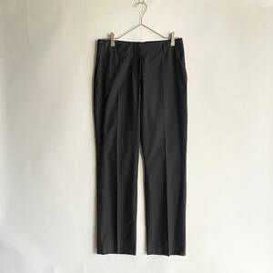 【未使用 タグ付き】DRIES VAN NOTEN ドリスヴァンノッテン スラックス パンツ コットン センタープレス ストレート ネイビー size 36 sk