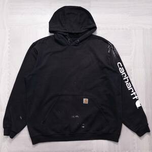 古着 00s Carhartt カーハート ORIGINAL FIT パーカー ブラック XL