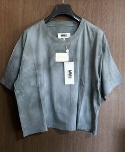 XL新品 メゾンマルジェラ MM6 タイダイ染め ブランドロゴ パッチ Tシャツ 半袖 カットソー 22SS size XL Maison Margiela 6 レディース