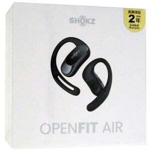 Shokz 完全ワイヤレスイヤホン OpenFit Air SKZ-EP-000025 ブラック 未使用 [管理:1150029955]