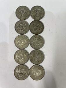 稲穂100円銀貨　昭和34年×3枚・昭和35年×1枚・昭和40年×2枚・昭和41年×4枚【R】