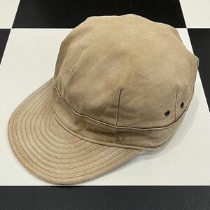 RRL エイジング 加工 HBT ミリタリー ワーク キャップ ヘリンボーン ツイル S ダブルアールエル ラルフローレン ralph lauren cap work