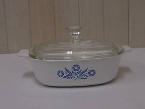 中古品☆ＣＯＲＮＩＮＧ　ＷＡＲＥ☆コーニングウェア☆ふた付☆ＵＳＡ製☆２０９Ｓ４－Ｆ１０７００