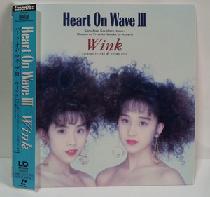 【 LaserDisc レーザーディスク/シングル 】 Wink / Heart On Wave Ⅲ ●　LD　ウィンク