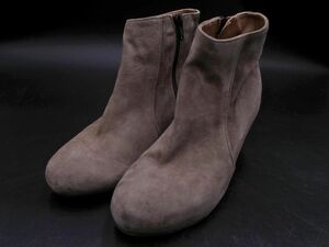 ROSE BUD ローズバッド スウェード ブーティー ブーツ size37（23.5cm位）/グレージュ ◇■ ☆ eic6 レディース