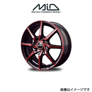 MID ユーロスピード S810 アルミホイール 1本 スクラムワゴン DG17W(12×4J 4-100 INSET43 ブラックポリッシュ)EUROSPEED S810