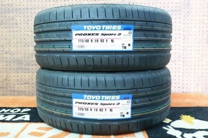 ◆新品 即納OK!!日本製タイヤ2本セット 225/40R19(225/40-19)トーヨー TOYO プロクセススポーツ2 プリウスα クラウン Cクラス 3シリーズ