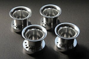 【194】 4個セット 50mm CRキャブレター用 アルミ エア ファンネル スタンダード ショート 口径Φ50(0)