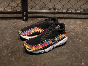 NIKE AIR FOOTSCAPE WVN CHKKA PRM QS Black Rainbow 28.5cm ナイキ フットスケープ ウーブン woven チャッカ chukka レインボー US10.5 黒