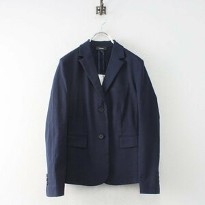 美品 Theory セオリー STRECH CANVAS CLASSIC SHRUNKEN J ストレッチキャンバスジャケット0/ネイビー【2400012952546】