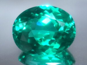 4.00ct 新品・大粒サイズ・パライバカラー 合成人造宝石ヤグセラミック ・ＹＡＧ （イットリウム・アルミニウム・ガーネット）