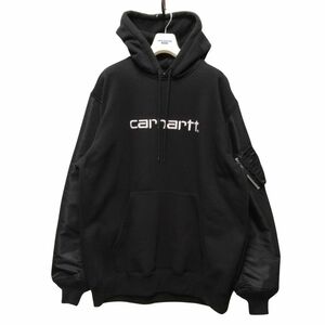 JUNYA WATANABE MAN ジュンヤワタナベ × Carhartt カーハート WM-T908 カスタマイズ × ナイロンツイル パーカー サイズL 正規品 / 35612