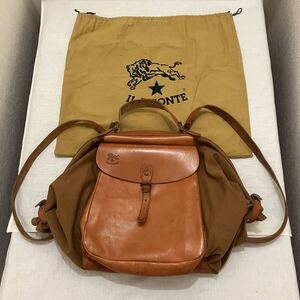 美品 ILBISONTE キャンディバッグ リュックサック 3way バック 鞄 バンドバッグ ショルダーバッグ ユニセックス 革 レザー かわ 皮 