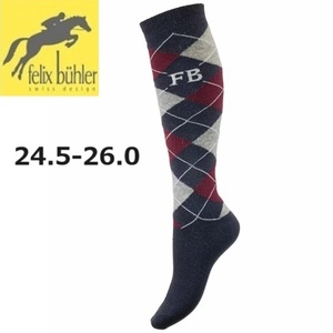 Felix Buhler フェリックス・ビューラー Argyle L　ライディングソックス　乗馬靴下　馬術　乗馬ウェア　乗馬用品