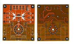 真空管アンプの基板(6DJ8/6922 プリアンプ　電源回路付き)