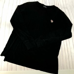 m001 G(10) ポールスミス Paul Smith 長袖 カットソー Tシャツ Sサイズ コットン100％ シマウマ ワンポイント刺繍