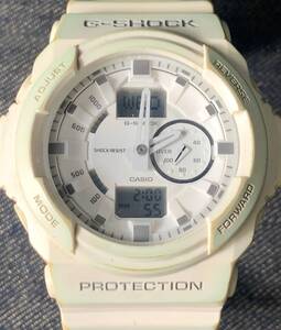 ★G-SHOCK Gショック RESIST PROTECTION GA-150 ホワイト 白 　電池交換済み