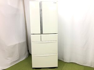 パナソニック Panasonic 冷凍冷蔵庫 NR-J47SC-WDW フレンチドア(観音開き) 6ドア 470L 自動製氷 真ん中冷凍室 節電 2022年製 TD11038S