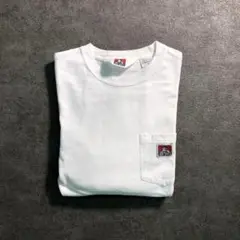 【BEN DAVIS】ポケット付き　長袖Tシャツ　ワッペン　古着used BS5