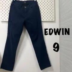 EDWIN エドウィン　9 レディースパンツ　ボトムス　春夏　ネイビー