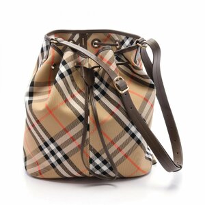 バーバリー ヴィンテージチェック ブランドオフ BURBERRY キャンバス ショルダーバッグ キャンバスレザー レデ