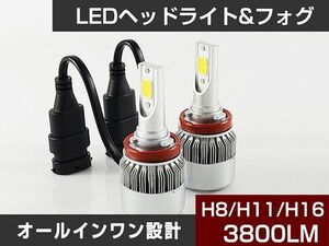 プリウス 前期 ZVW30◆LEDヘッドライト36W H11 イエローホワイト